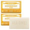 Dr. Bronner's Pure-Castile Magic Bar Soaps - Made with Regenerative Organic Certified Oils - For Face, Body, Hair- Vegan Soap Bars for Men & Women - Citrus, 2 pack, 5 oz