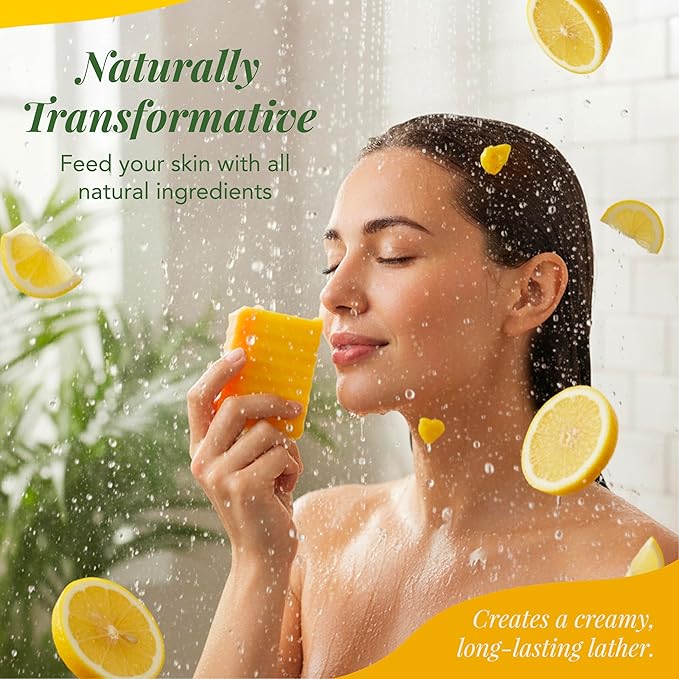 Saavy Naturals Handmade Soap Yuzu & Meyer Lemon - Plant-Based Ingredients(1LB)
