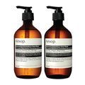 Aesop Aromatique Resurrection & Reverence Hand Wash Set | Liquid Hand Soaps to Gently Cleanse and Exfoliate Skin - Made with Hydrating Essential Oil Blend | 16.9 oz (Set of 2)
