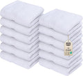Utopia Towels 12 Pack Premium Wash Cloths Set, 12 by 12 Inches, 100% Cotton Ring Spun, Highly Absorbent and Soft Feel Essential Washcloths for Bathroom, Spa, Gym, and Face, White
