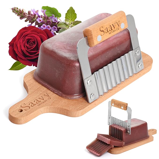 Saavy Naturals Soap Bar Patchouli Rose - Plant-Based Ingredients (1LB)