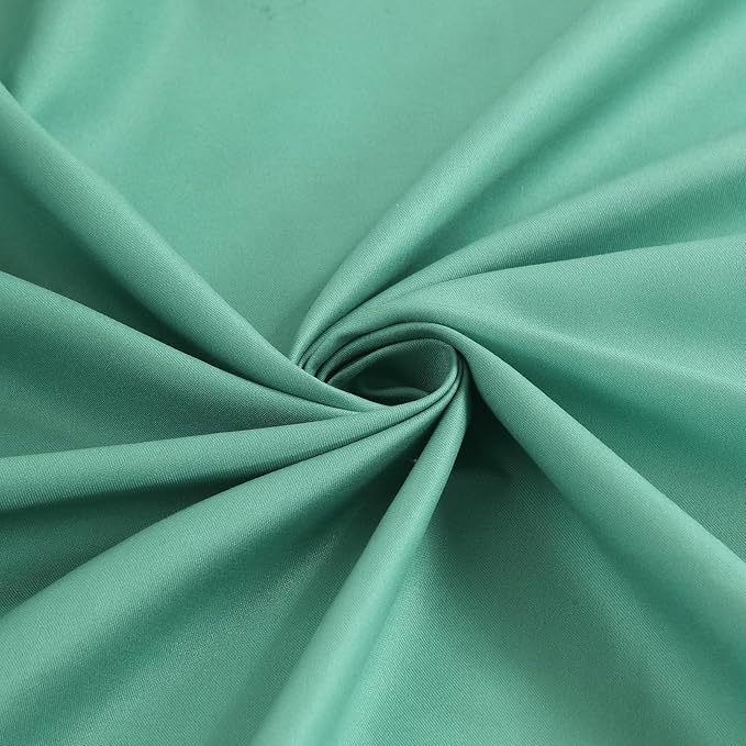 Fabric Shower Curtain 78 Inches Long, Green Ombre Cloth Shower Curtains for Bathroom, Modern Waterproof Bathroom Curtains, 72" W x 78" H