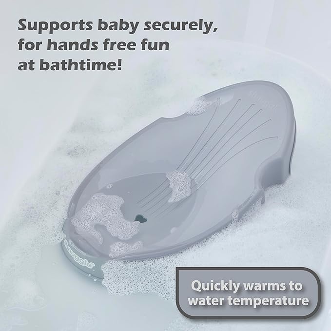 Shnuggle | Newborn Baby Bath Support | Ergonomic Soft-Touch Seat | Lightweight Non-Slip Base | Compact | Perfect for Babies up to 6 Months