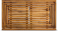 StrongTek Large Teak Bath Mat, 35.4" x 20" Solid Wood Shower Mat with Slatted Design, Pre-Oiled & Water-Resistant, Non-Slip Mat for Bathroom, Spa, and Outdoor Use