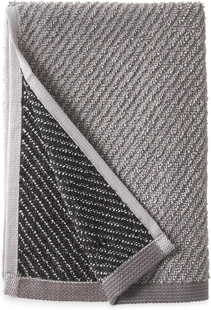 Wellbe 4-Piece Towel Set - Quick Dry, Absorbent, Soft, 2 Bath, 2 Hand, Grey