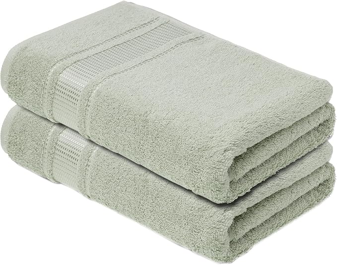 Melissa Linen, 2 Piece Hand Towel Set, 100% Turkish Cotton Face Hand Towels for Bathroom, 20 in x 35 in, Absorbent, Quick Dry, Durable and Soft, Spa and Hotel Quality, Mint Green