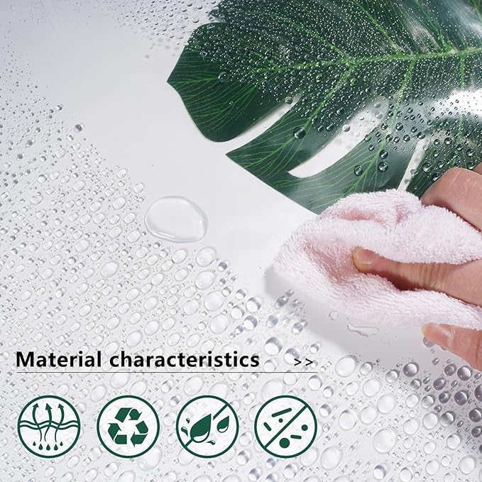 AooHome Thin Clear Small Shower Curtain Liner, 48x72 Premium Light Weight EVA 4G Plastic Bathroom Shower Liner with Rustproof Metal Grommets and 3 Magnets for Shower Stall (No Hooks)
