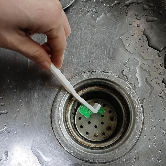 NewFeru Bottle Cap Brush Mini with Little Flat Detail Scrubbers, Tiny Crevice Split Crack Cleaner for Cleaning Groove Gap Corner of Lids, Window Door Tracks, Grout, Small Parts, and Keyboard (9)