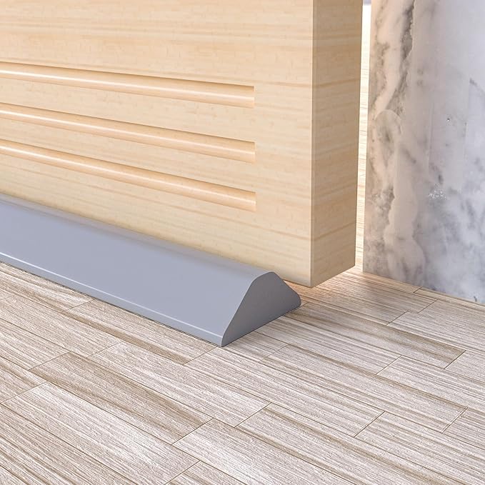Collapsible Shower Threshold Water Dam, Shower Door Water Dam Barrier, Dry and Wet Separation Door Dam Water Stopper Kitchen Shower Threshold Silicon Water Blocker(39Inch)