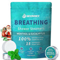 Shower Steamers Aromatherapy 15 Pack, Menthol & Eucalyptus Shower Bombs with Natural Essential Oils, Quick Relief Nasal Congestion, Relaxation & Self Care Gifts for Women & Men