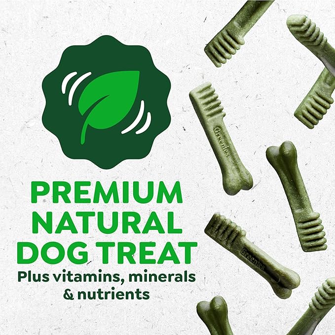Greenies Veterinarian-Recommended Natural Dental Dog Treats Teenie Size, Original Flavor, 6 oz. Pack, 22 Count