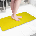 Non-Slip Bathtub Mat, Anti Slip Shower Mat, Fast Drying Bathtub Mats, Foot Scrubber Mat, Anti Slip Mat for Tub, Floor, Bathroom, Kitchen, Home, Hotel (Yellow 36"×24")