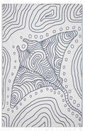 Sand Cloud Large Turkish Beach Towel - Sand Free - 100% Organic Turkish Cotton Yarn - Quick Dry Towel for Beach, Picnic, Blanket or Bath - As Seen on Shark Tank - Marine Life (Devil Ray)