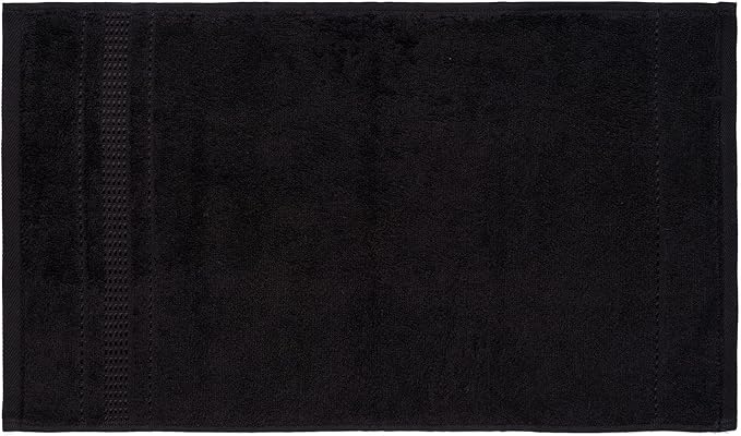 Melissa Linen, Bath Sheet, 100% Turkish Cotton Towel for Bathroom, Absorbent, Quick Dry, Durable and Soft Shower Towel, 35 in x 60 in Large, Spa and Hotel Quality, Jet Black