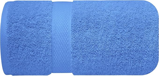 Infinitee Xclusives – Luxury Bath Sheets Towels – 1 Pack 600 GSM (35X70 Inches) – 100% Ring Spun Cotton Large Bath Towels for Bathroom (Eloquent Blue, Bath Sheets - Pack 1)