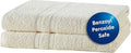 Clorox Bleach Friendly Towels, Quick Dry, 100% Cotton Bath Towels (30" x 52"), Highly Absorbent Soft Lightweight, Ideal for Everyday Use, Easy to Wash (2 Pack, Ivory)