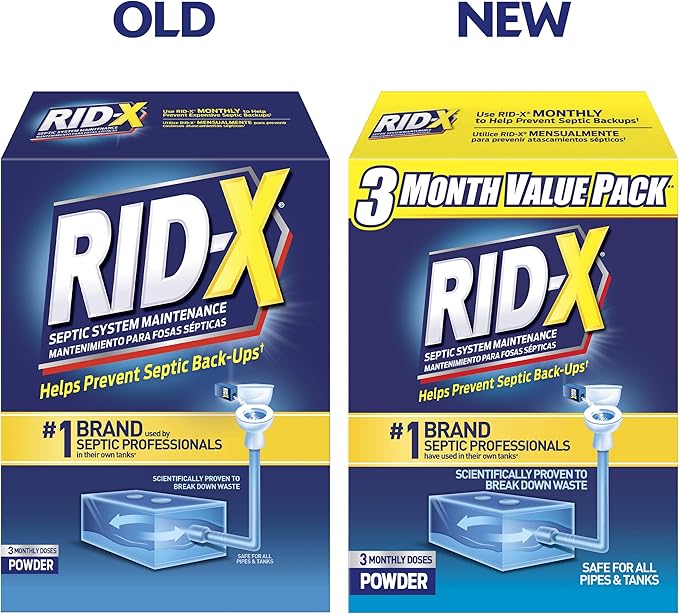 Rid-X Septic Treatment 3 Month Supply Powder, 29.4 Ounce