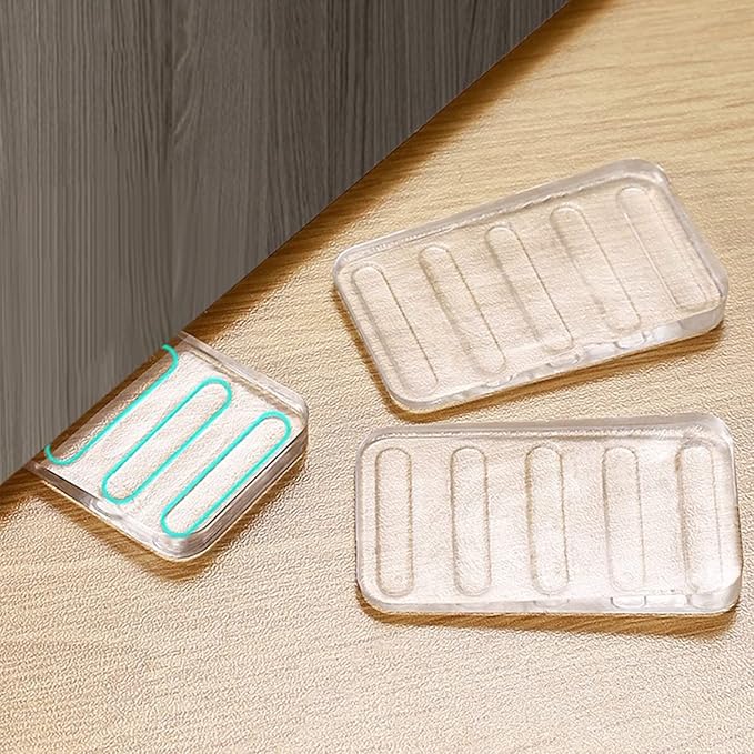 Plastic Shims 8 Pack Table Wedge Clear Toilet Shim, Levelers Adjustable Blocks Furniture Shims Wedges, Hot Tub Restaurant Appliance Shims for Leveling Feet, Trimmable Fix Highest Side 3/8"