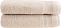 HALLEY Turkish Cotton Towels (Pack of 2) Bath Towels Super Soft Highly Absorbent 100% Cotton Towels for Bathroom and Kitchen for Mother’s Day (Ivory White)