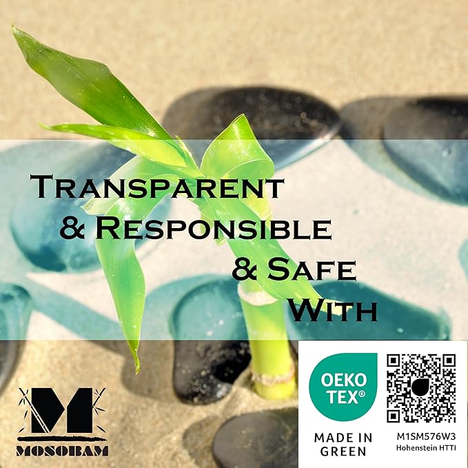 Mosobam Luxury Turkish Bath Towels 30X58 Charcoal Gray (Dark Grey) 700 GSM Bamboo Viscose & Aegean Turkish Combed Cotton