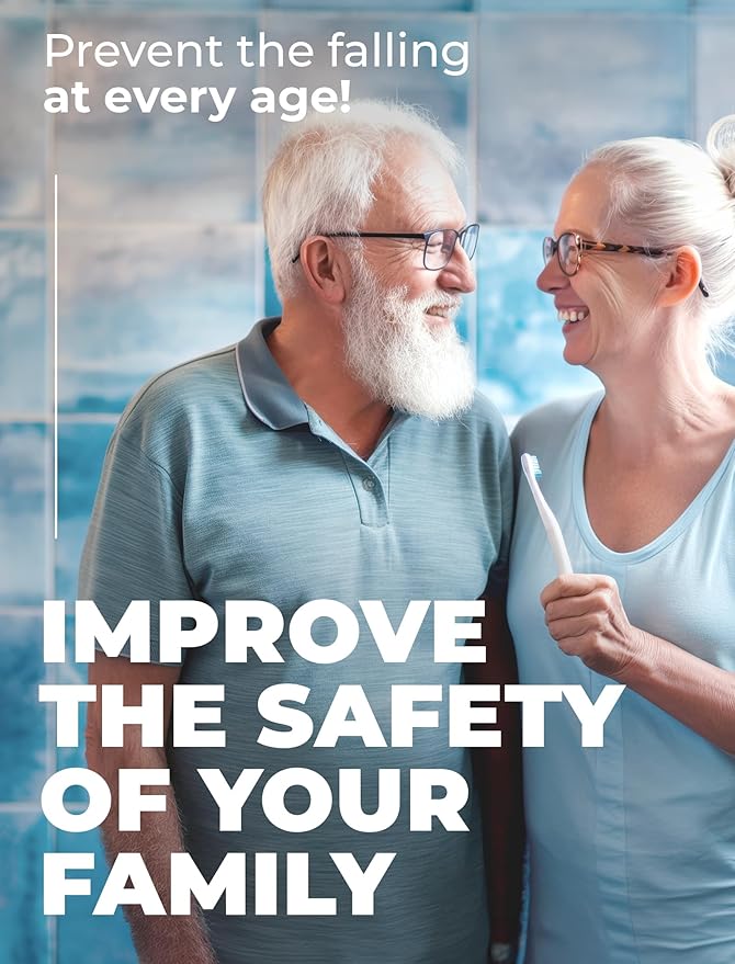 Anti-Slip Shower Stickers for Tub & Shower Floor — Original Clear Hex Non-Slip Bathtub Stickers, 24 Pack 3.25”, Micro-Pyramid Grip, Scraper Included, Easy Apply