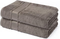Melissa Linen, 2 Piece Hand Towel Set, 100% Turkish Cotton Face Hand Towels for Bathroom, 20 in x 35 in, Absorbent, Quick Dry, Durable and Soft, Spa and Hotel Quality, Mocha Brown