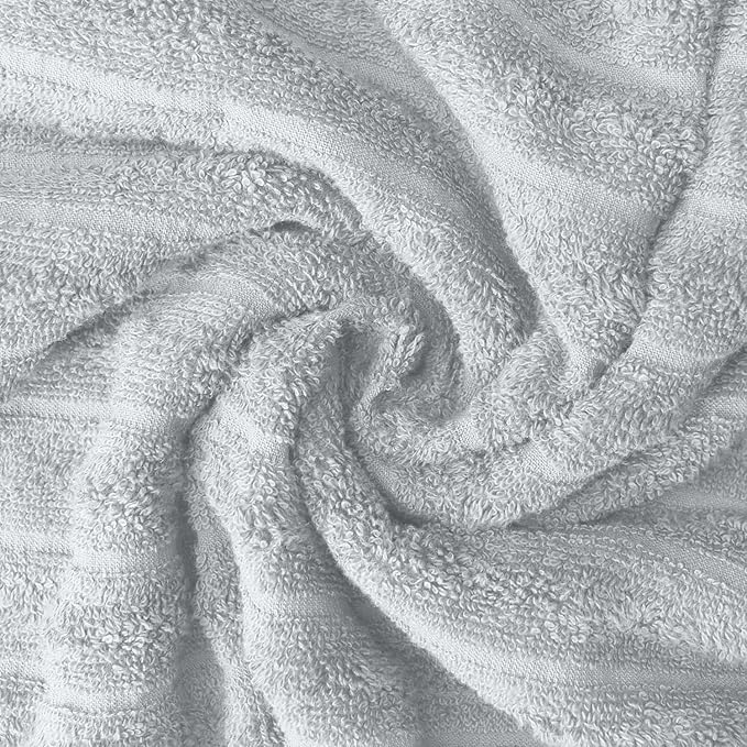 DAN RIVER Pack of 2 Bath Sheet 35x70 Inches, Extra Large Ribbed Oversized Bath Towels, Thick Absorbent Hotel Bath Towels - Highrise