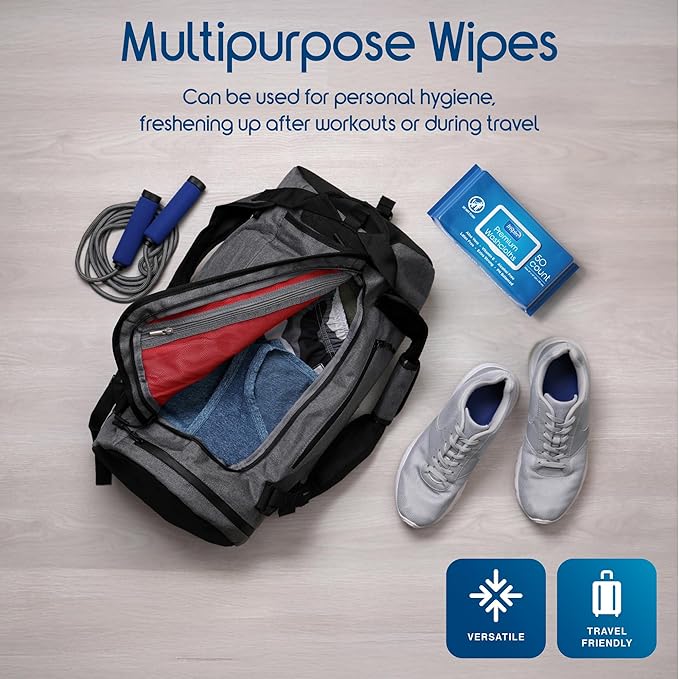 Inspire Adult Wet Wipes, Wash Cloths | Adult Wipes for Incontinence & Cleansing for Elderly, 8"x12" (50 Count (Pack of 1))
