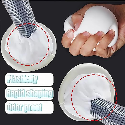 Plumbers Putty for Sink Drain, 2025 Upgrade Sealant Clay, Waterproof Wall Putty Hole Repair, Quick Putty for Wall Holes, Versatile Duct Seal Putty (20)