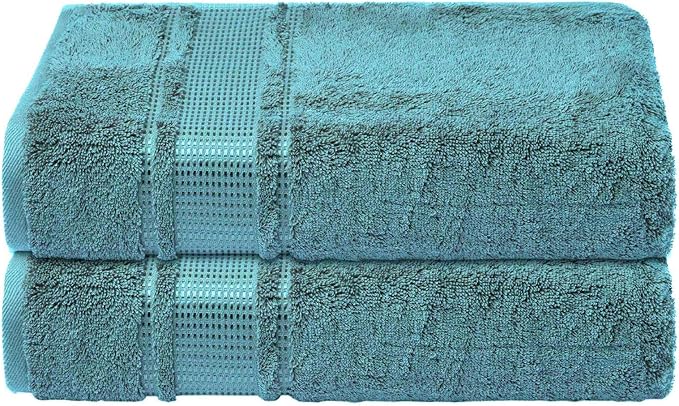 Melissa Linen, Fingertip Towels 4 Pack, 100% Turkish Cotton, Small Hand Towels for Body and Face, 12 x 18 in, Soft and Absorbent, Quick Dry, (Maldive Green Fingertip Hand Towels)