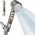 Filtered Shower Head with Handheld, High Pressure Water Flow and Multiple Spray Modes Shower Head with Filter, Power Wash for Hard Water, Showerhead with ON/OFF Switch for Pets Bath (Stone Gray)