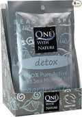 One With Nature 100% Pure Dead Sea Salt for Bath Fragrance Free, 2.5oz 6Pack. High in 21 Essential Minerals, Such as Magnesium, Sulfur, Zinc, Potassium. Skin Nourishing and Therapeutic.