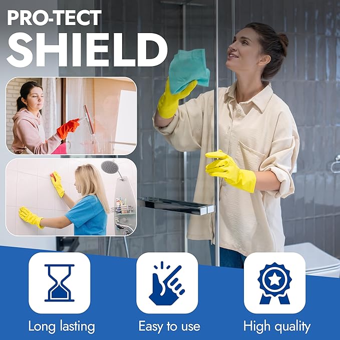 Bring It On Protect Shield Shower Door Water Repellent | Eliminate Hard Water Buildup on Tile and Grout, Glass, Fiberglass Counter Tops, All Hard Surfaces