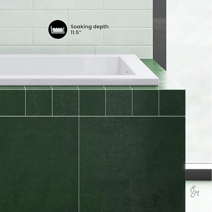 Swiss Madison Voltaire 48" x 30" Reversible Drain Drop-In Bathtub