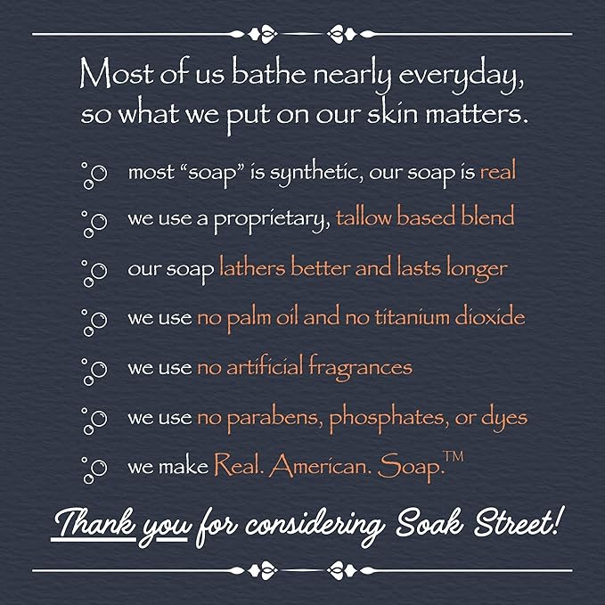 Real American Soap (Variety Bundle, 3 Pack) – Natural Bar Soap Made with Grass-Fed Tallow, Conditioning Lard, & Pure Coconut Oil – Unscented, Charcoal & Tea Tree Oil, & Lavender Goat Milk