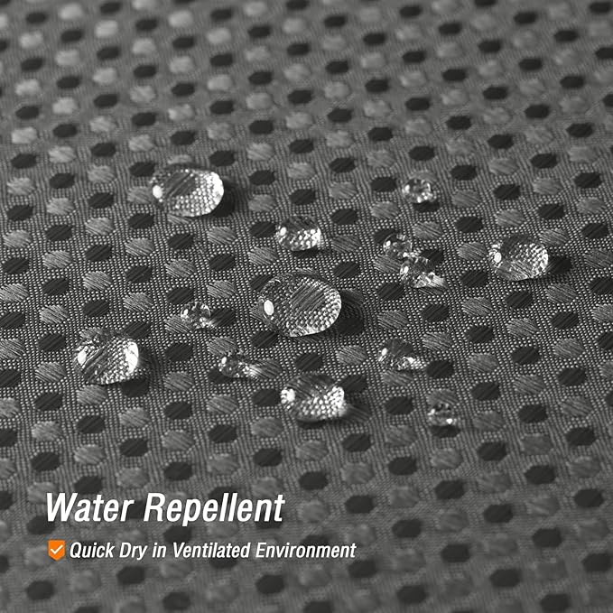 Gibelle Extra Long Shower Curtain 72 x 84, Tall Waffle Weave Textured Fabric Shower Curtain for Bathroom, Water Repellent, Machine Washable, Charcoal Grey