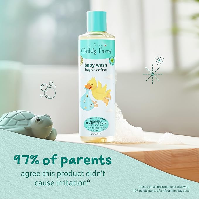 Childs Farm baby wash unfragranced 250ml