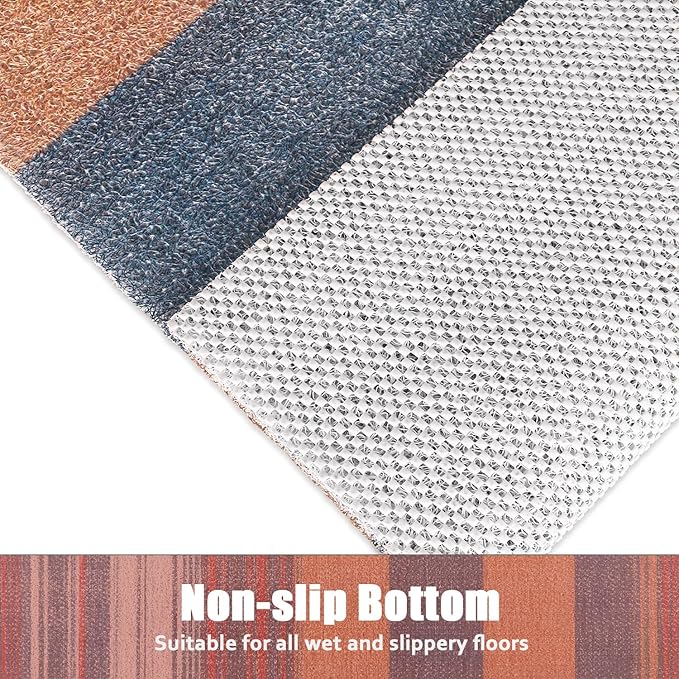 Shower Mat Bathtub Mat Non-Slip - 16x39 Inch, Soft Comfort Bath Mat with Drainage Holes, PVC Loofah Massage Bathmat for Shower, Tub, Bathroom, Wet Areas, Quick Drying