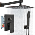 Aolemi Shower Faucet Set Rain Shower System with Handheld Spray Bathroom Shower Combo Rough-in Valve and Shower Trim Kit Included Oil Rubbed Bronze 16 Inch Wall Mount Shower Head