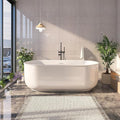 67" Acrylic Free Standing Tub, Stand Alone Tub, Freestanding Bathtub, Soaking Bathtub, cUPC Certified, CY(Glossy White)