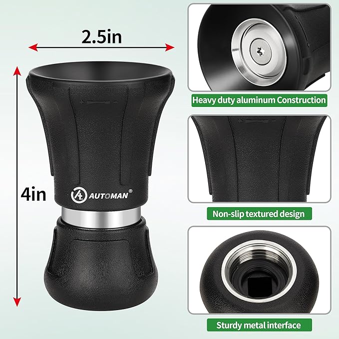 AUTOMAN Garden Hose Nozzle Heavy Duty, 2 Pack Fireman Hose Nozzle, High Pressure Water Hose Sprayer Nozzle, Adjustable Spray Nozzles for Washing Car, Cleaning Ground, Watering Plants, Showing Pets