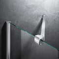 Frameless Shower Door Support Bar, Stainless Steel Wall-to-Glass Support Arm to Fixed Shower Glass Panel, for 1/4"-3/8" (6-10 mm) Door, 180° Pivot & Stow-Flat Mode (Brushed Nickel, 19.7-inch(500mm))