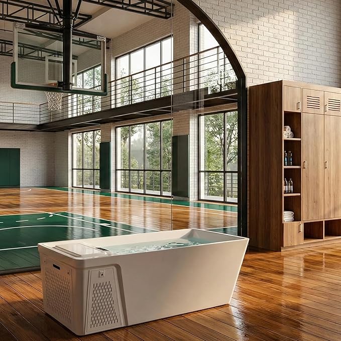 Empava Professional Cold Plunge Tub with Chiller & Heater, Smart Ice Bath System for Home Recovery, Wi-Fi Control,Designed for Daily Performance & Deep Relaxation,79 In
