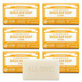 Dr. Bronner's Pure-Castile Magic Soap Bar (Citrus, 5 oz, 6-Pack)- Bath Soap with Regenerative Organic Certified Oils - For Face, Body & Hair - Gentle, Vegan - Bars for Men & Women