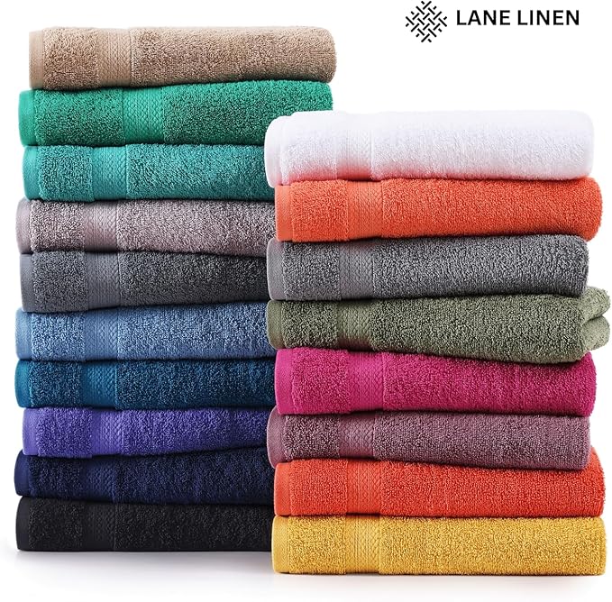 LANE LINEN Bathroom Towels Set (4 Pack)- 100% Cotton Luxury Bath Towels for Bathroom, Soft Shower Towels, Quick Dry Turkish Bath Towels, Super Absorbent Hotel Quality Bath Towel Set (28"x 54")- Teal