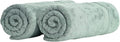 SALBAKOS 100% Turkish Cotton Extra Large Bath Sheet Set of 2 35x70 inch | Heirloom Quality | Hotel & Spa Collection | Soft, Absorbent Oversize Bath Towels | Made in Turkey (Green, 2 Bath Sheets)