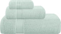 Belizzi Home Ultra Soft 3 Pack Cotton Towel Set, Contains a Bath Towel 28x55 inch, a Hand Towel 16x24 inch & a Wash Coth 12x12 inch, Ideal Everyday use, Compact & Lightweight - Sea Green