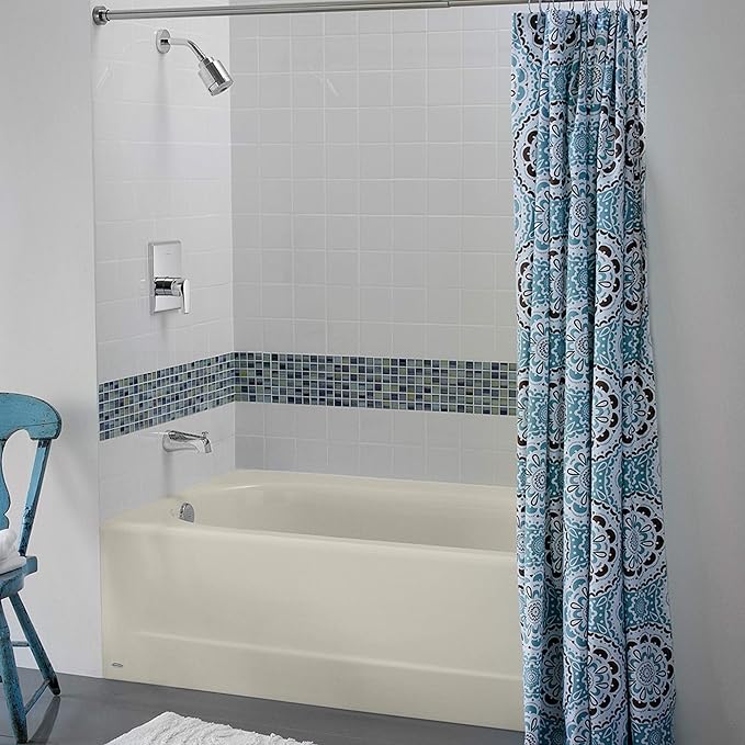 American Standard 2390202.222 Princeton 60 in. x 30 in. Americast Apron-Front Bathtub with Left Hand Drain, Linen