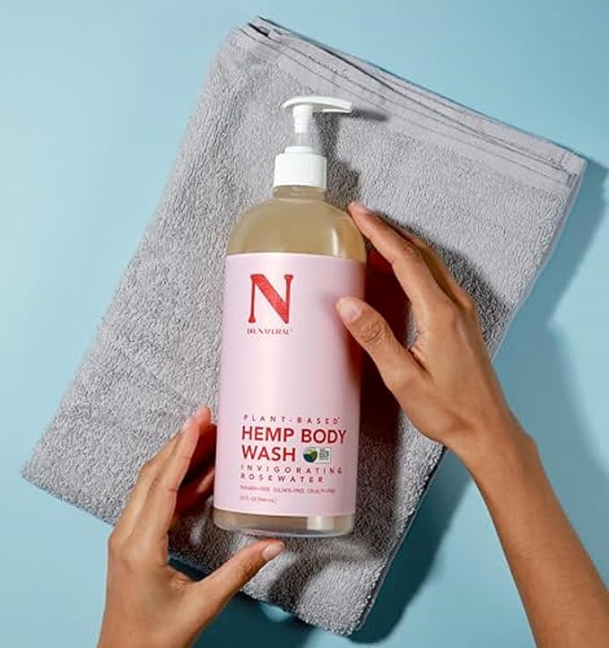 Dr. Natural Hemp Body Wash - Natural for Sensitive Skin - Moisturizing - Anti-Aging and Acne Reduction - hemp - 32 oz..