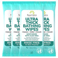 Nurture XL Ultra Thick Body Wipes for Adults w/Aloe | 40 Extra Large Disposable Cloth Wet Cleansing No Rinse Bathing Washcloths, Waterless Shower | Bath Wipe for Women, Men & Elderly